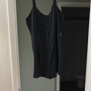 Forever 21 Black and White Striped Dress